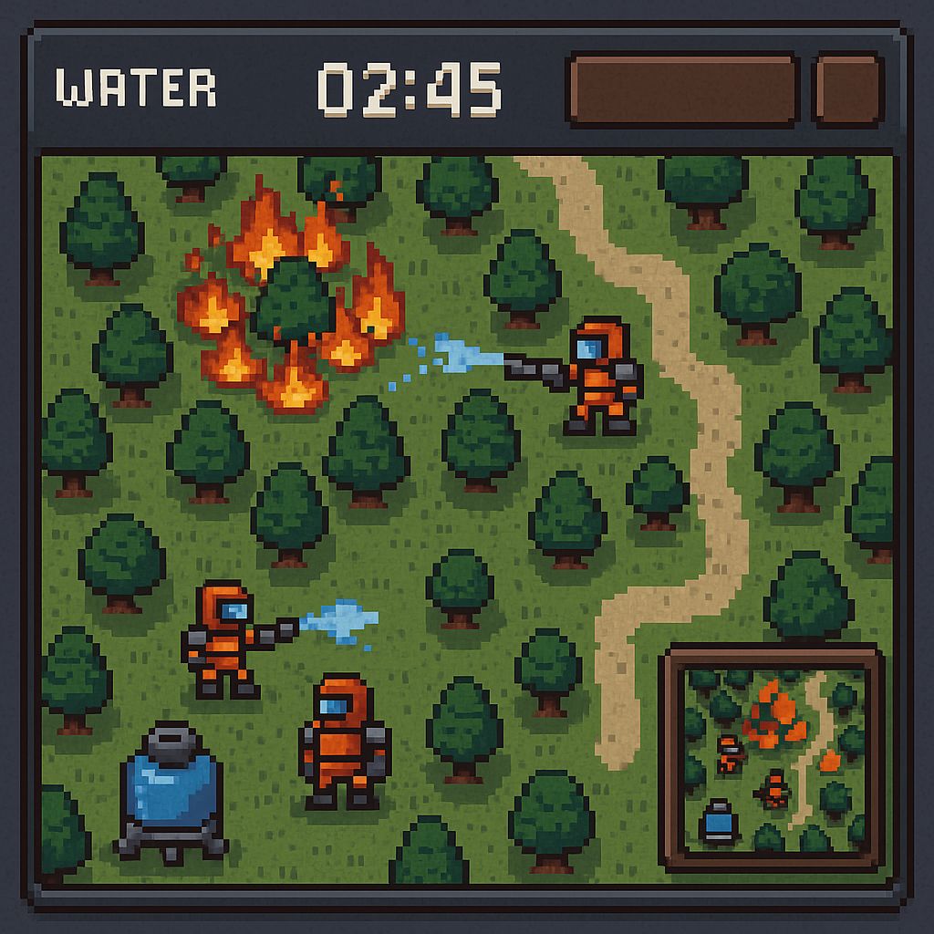 Firefighter Robot Simulation